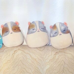 Squishmallow original cute Pax 5” the hamster plushes set of 3